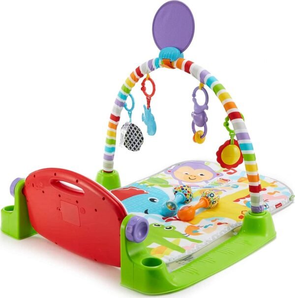 Fisher-Price Baby Playmat Deluxe Kick & Play Piano Gym & Maracas With Smart Stages Learning Content